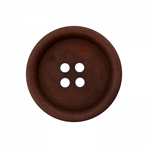 Vintage Knoop 4-gats 23mm - Bruin