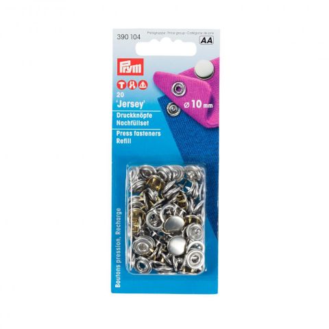 Drukknoop Nikkel 10mm Navulpak - Prym