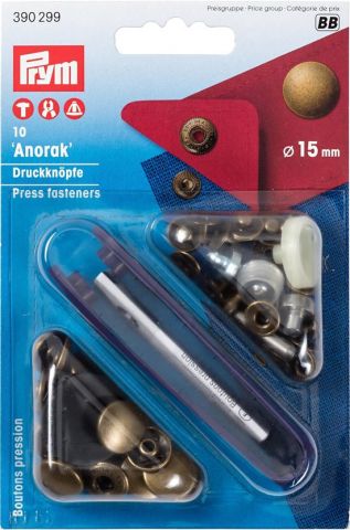 Drukknopen Anorak 15mm - Prym