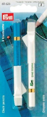 Krijtpotlood Wit/Blauw - Prym