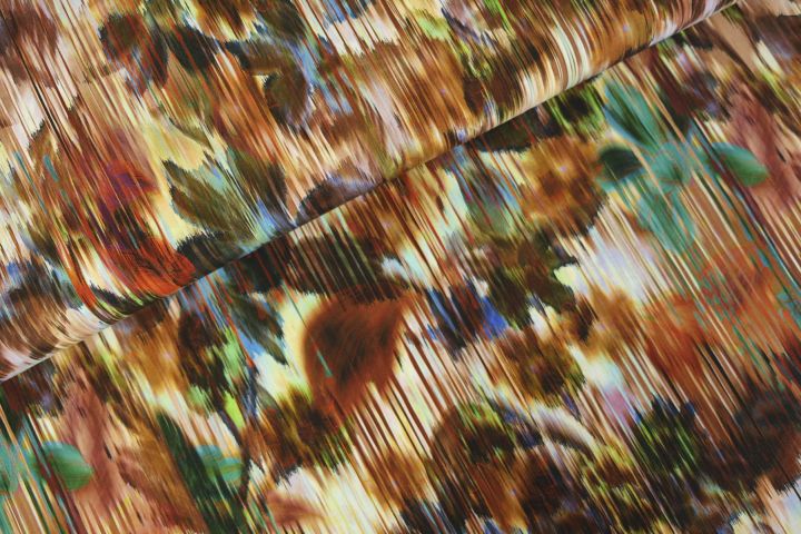 Flower Glitch Viscose Tabak