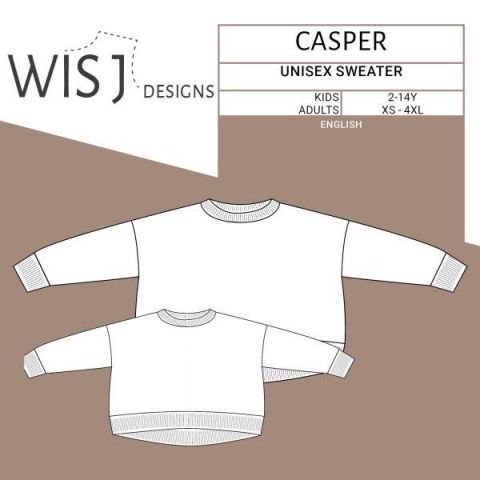 Patroon Casper Sweater Volwassenen & Kinderen - Wisj
