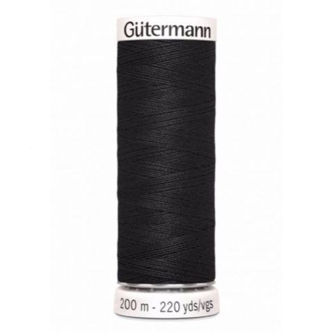 Naaigaren 200m Zwart 000 - Gütermann