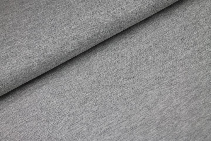 Melange Katoen Tricot Grijs