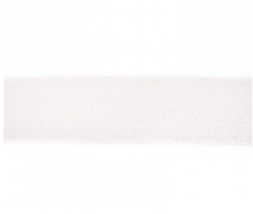 Glitter Taille Elastiek 5 cm Gebroken Wit 