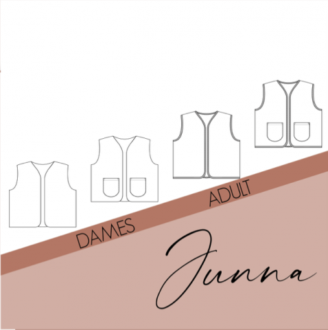 Patroon Junna Bodywarmer Dames en Kids - Bel'etoile