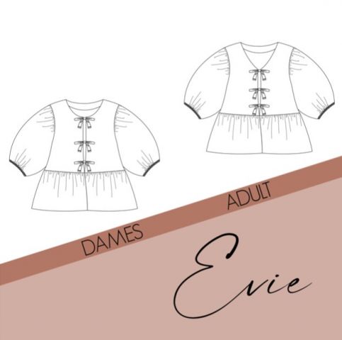 Patroon Evie Blouse Dames En Kids - Bel'etoile