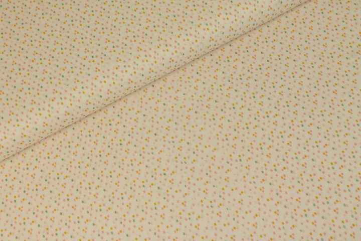 Glitter Dots Katoen Wit - by Poppy