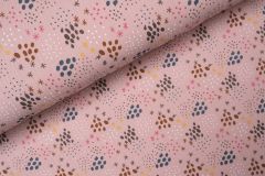 Doodle Mix Double Gauze Roze