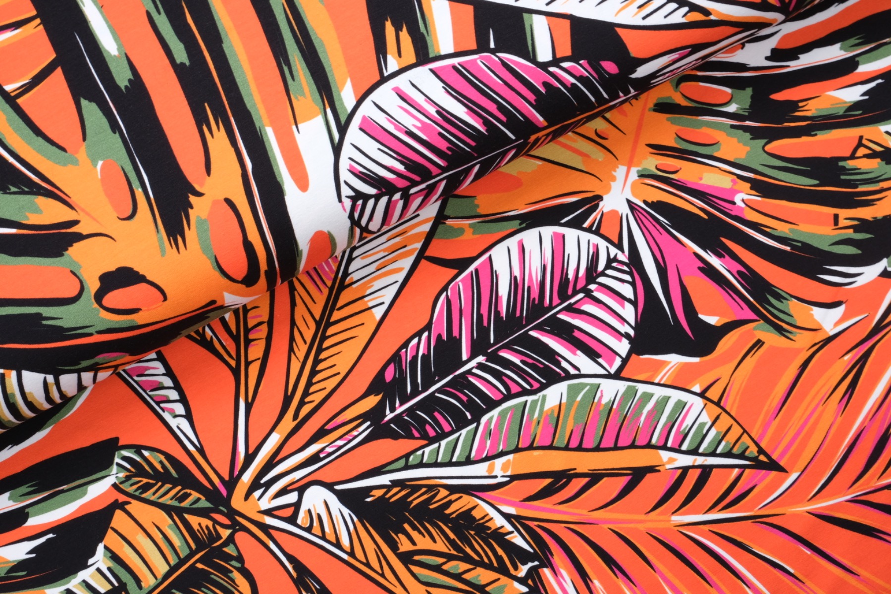 Digital Mark Tricot Oranje - Megan Blue Fabrics 