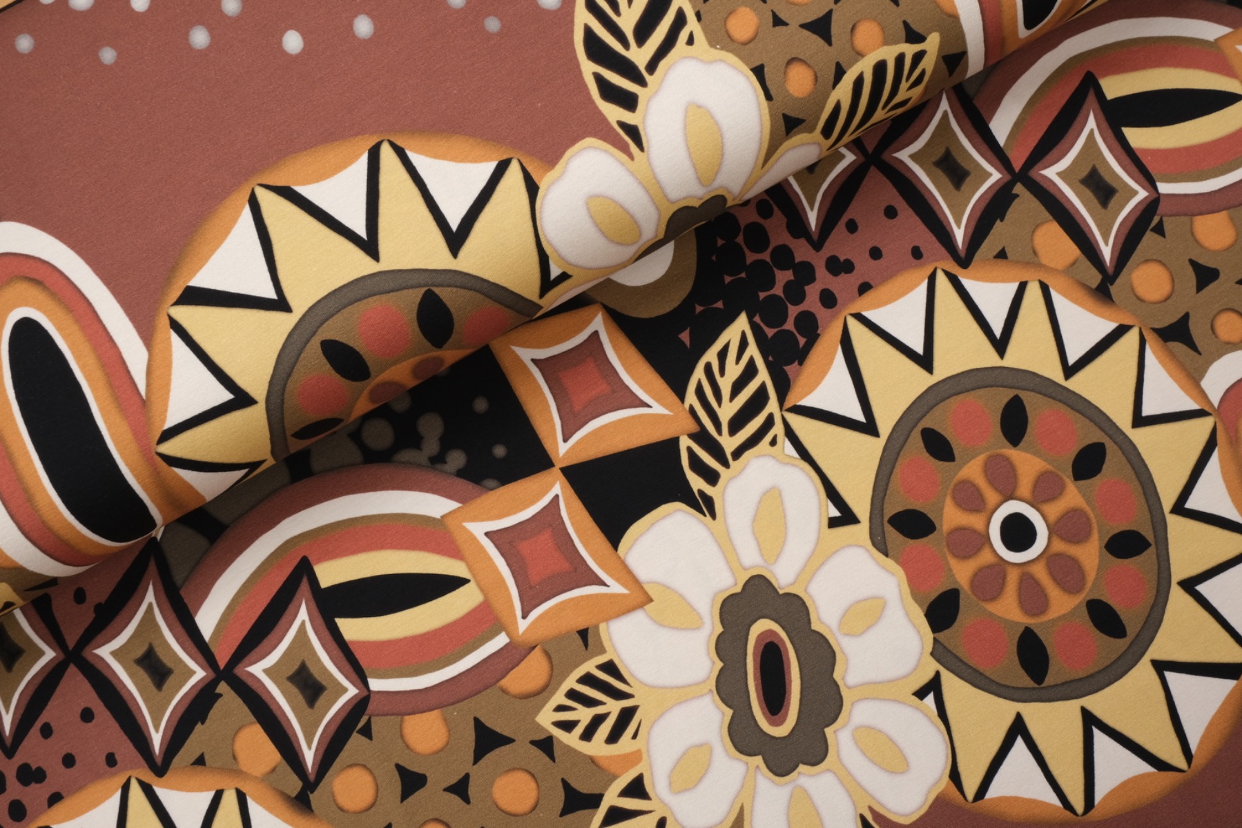 Digital Michi Tricot Roest - Megan Blue Fabrics 